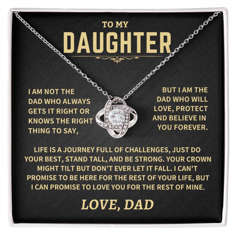 Gift For Daughter From Dad, "Crown Might Tilt But Don't Ever Let It Fall" - Image 4