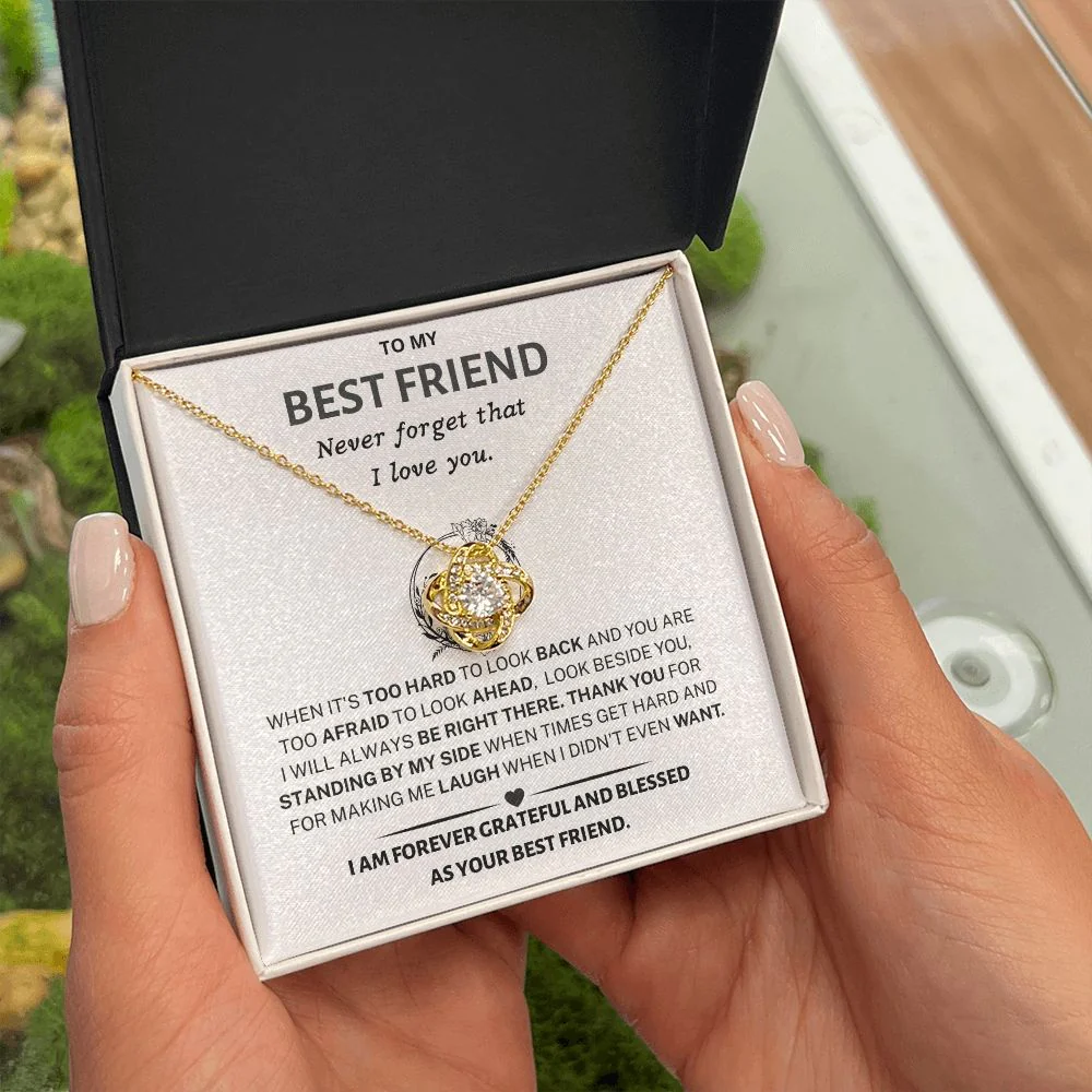 Best Friend Gift- Love Knot Necklace - Image 2