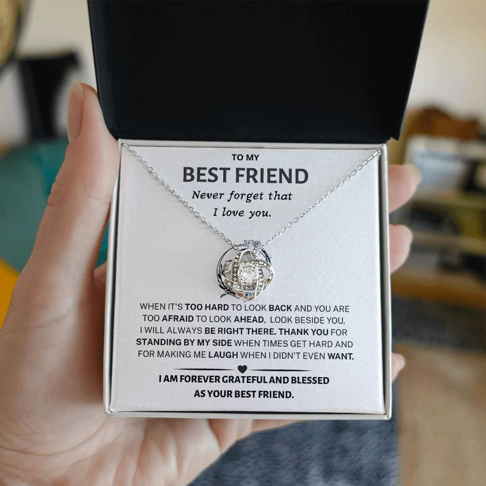 Best Friend Gift- Love Knot Necklace - Image 5
