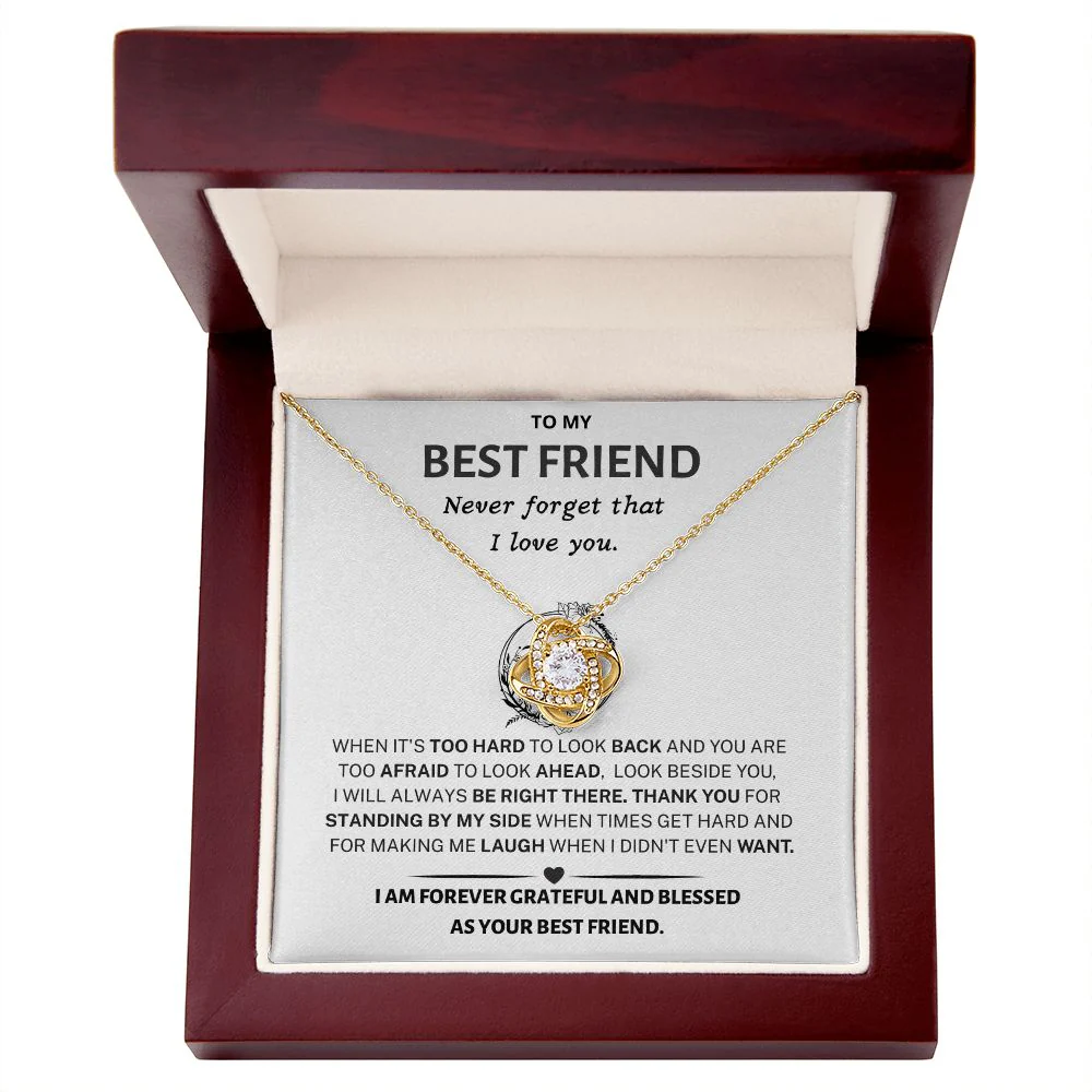 Best Friend Gift- Love Knot Necklace - Image 6