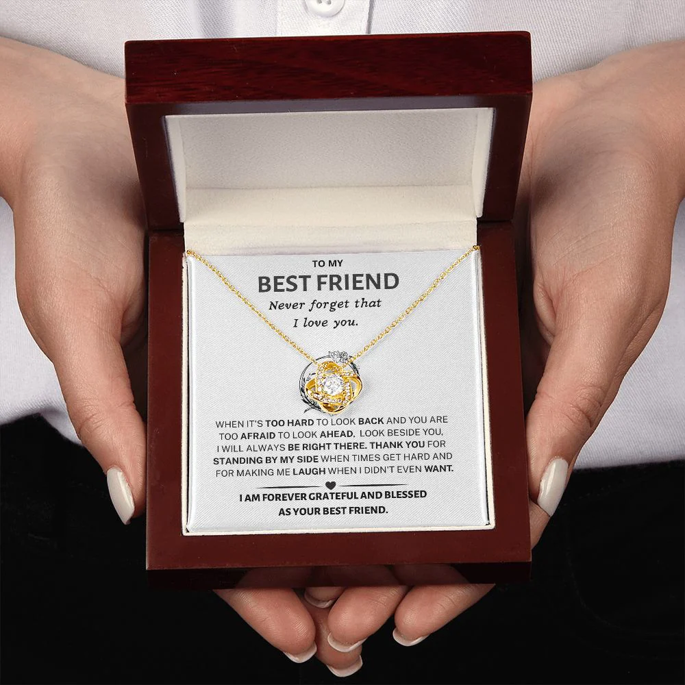 Best Friend Gift- Love Knot Necklace - Image 7