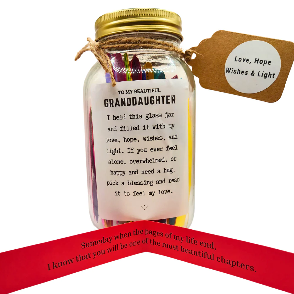 Granddaughter Pickle Jar of Love, Hope,Wishes and Light - Image 3