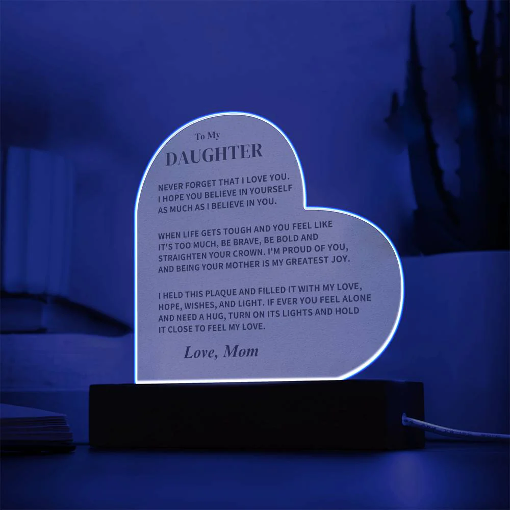 Daughter Gift, From Mom, "Never Forget That I Love You" - Image 6