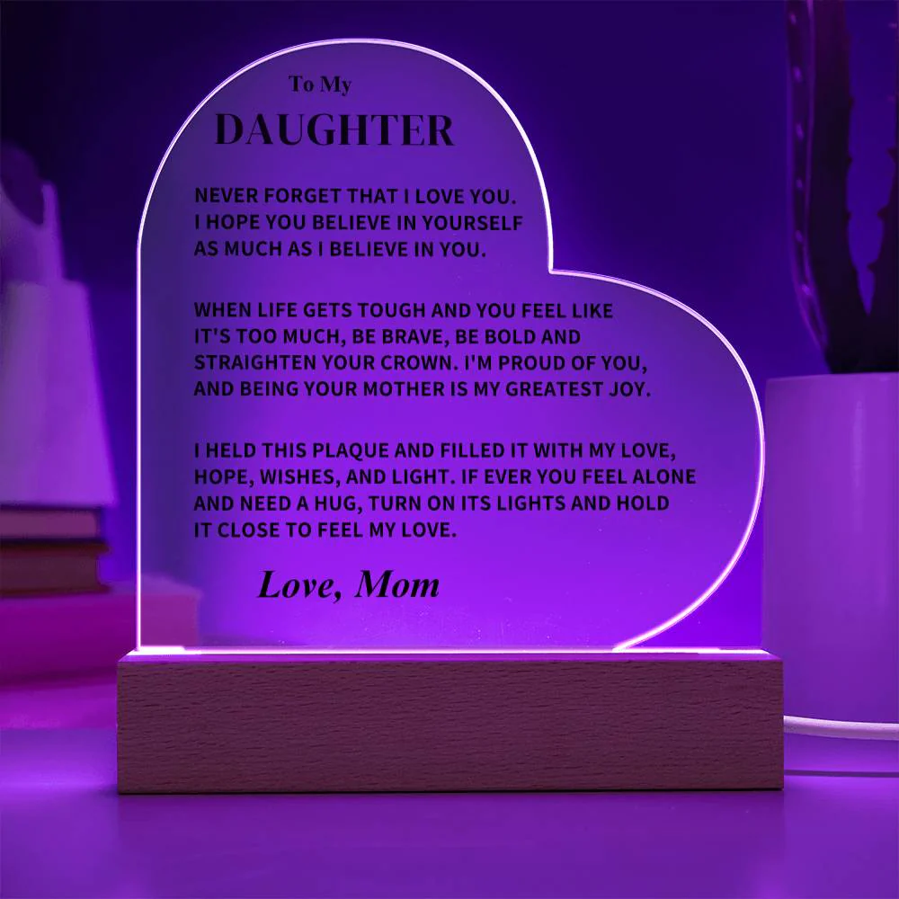 Daughter Gift, From Mom, "Never Forget That I Love You" - Image 7