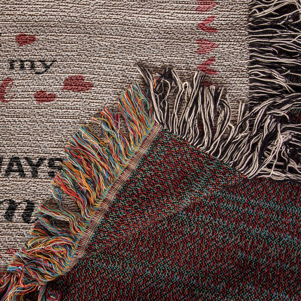 Daughter Gift-Woven Blanket-From MOM - Image 5