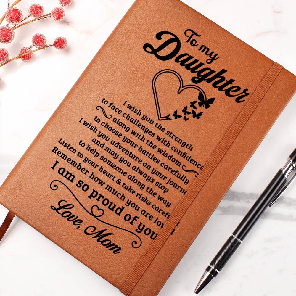 Daughter Gift-Leather Journal-from Mom - Image 3