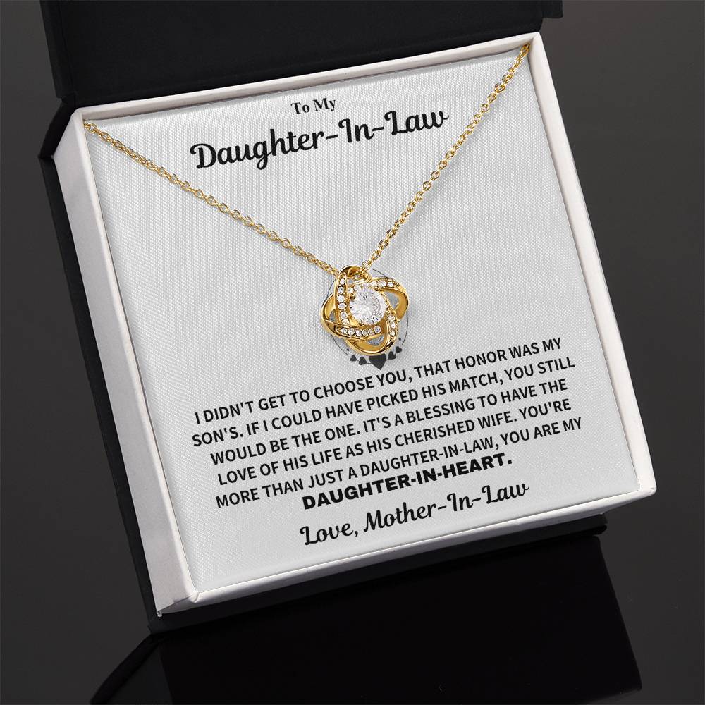 Daughter-In-Law Gift From Mother-in-Law, "Daughter In Heart Necklace Gift" - Image 7