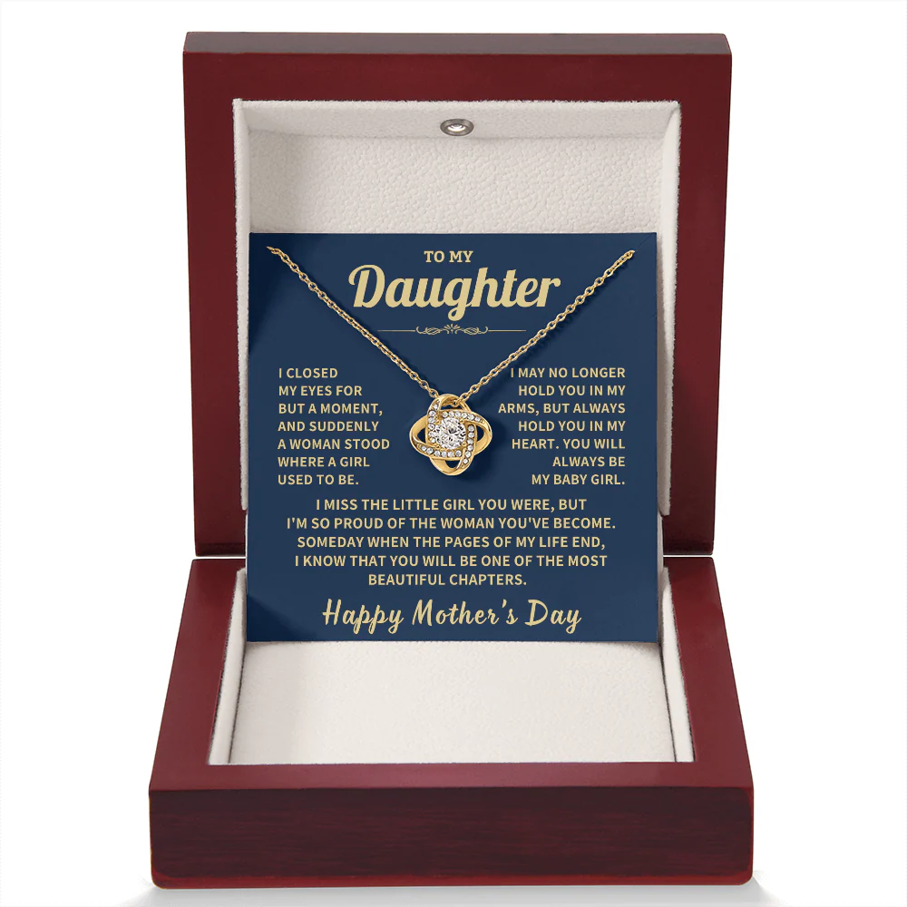 Daughter Gift,"Beautiful Chapters", Knot Necklace - Image 10