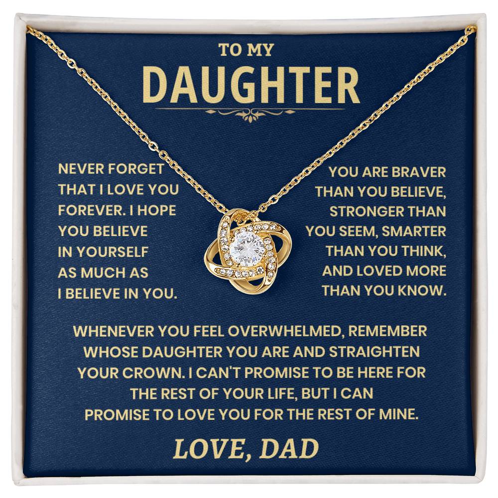 Gift For Daughter From Dad, "Loved More Than You Know" - Image 3