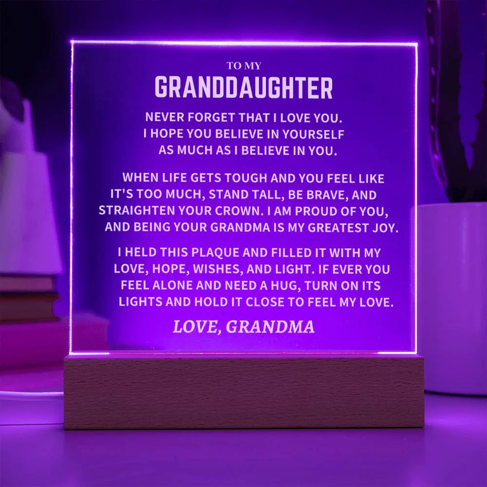 Granddaughter Gift, From Grandma, "Straighten Your Crown" - Image 4