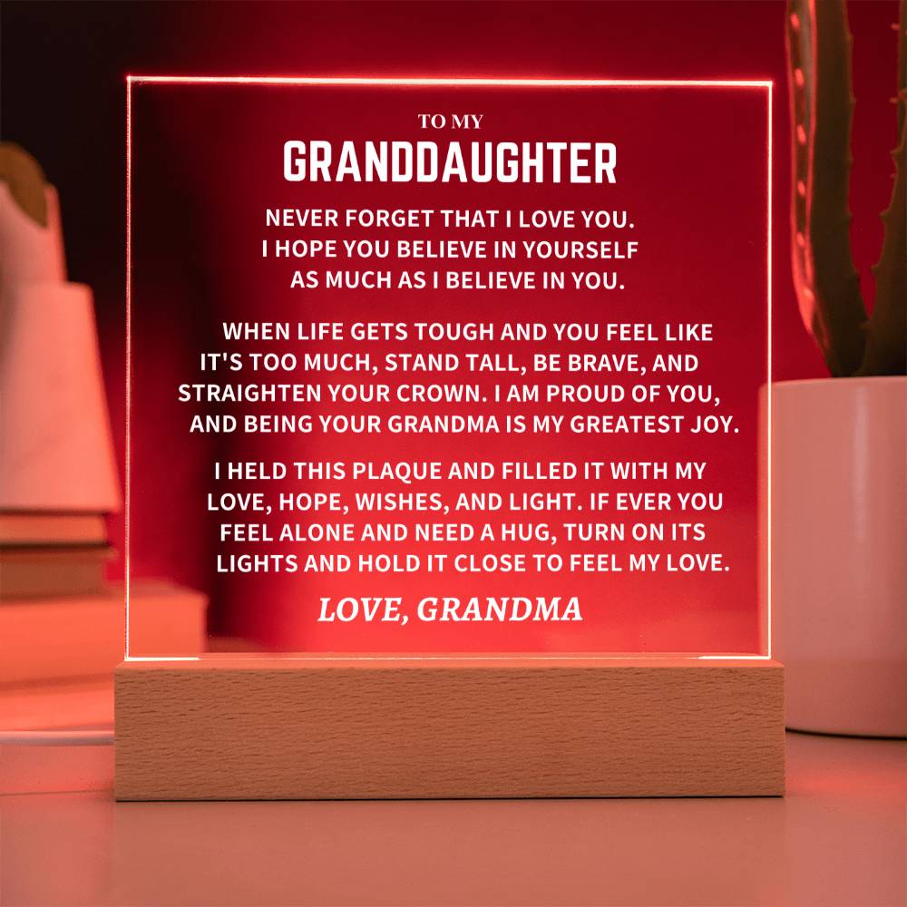 Granddaughter Gift, From Grandma, "Straighten Your Crown" - Image 5