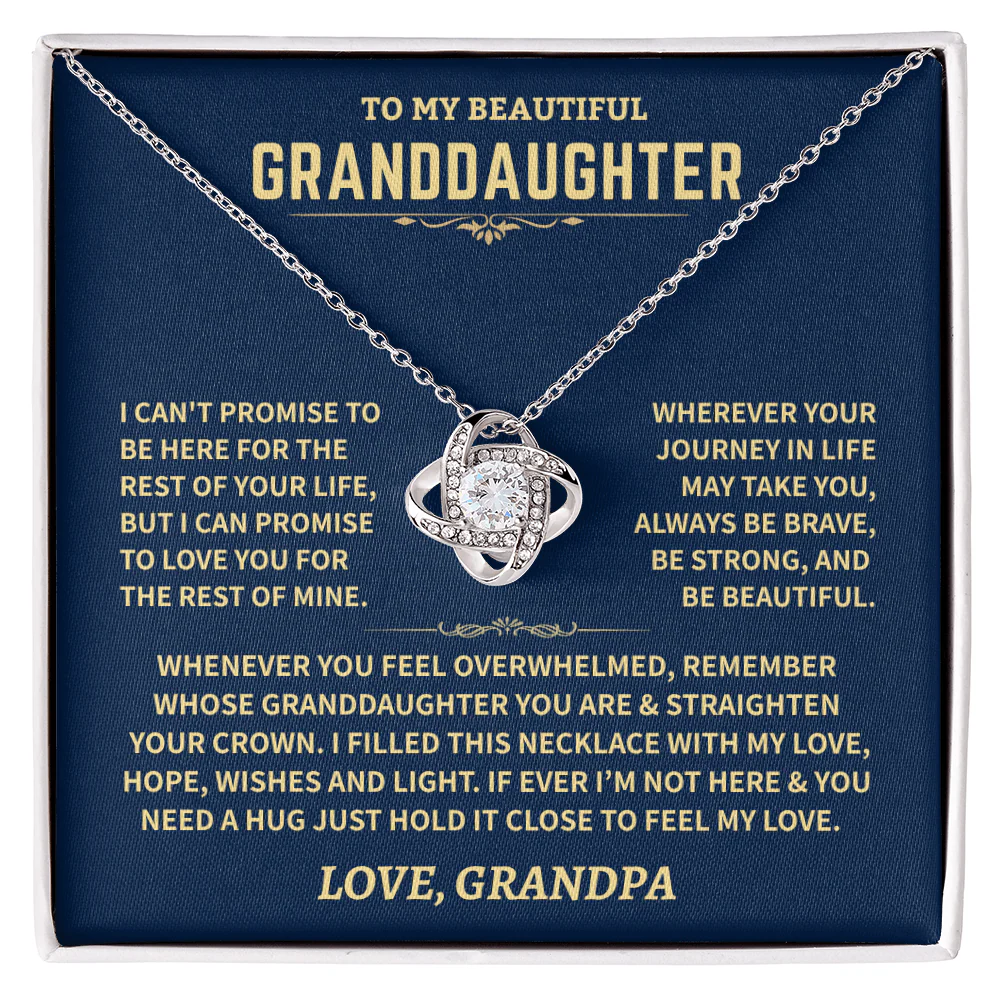 Granddaughter Gift From Grandpa, ""Love, Hope, Wishes & Light" - Image 3