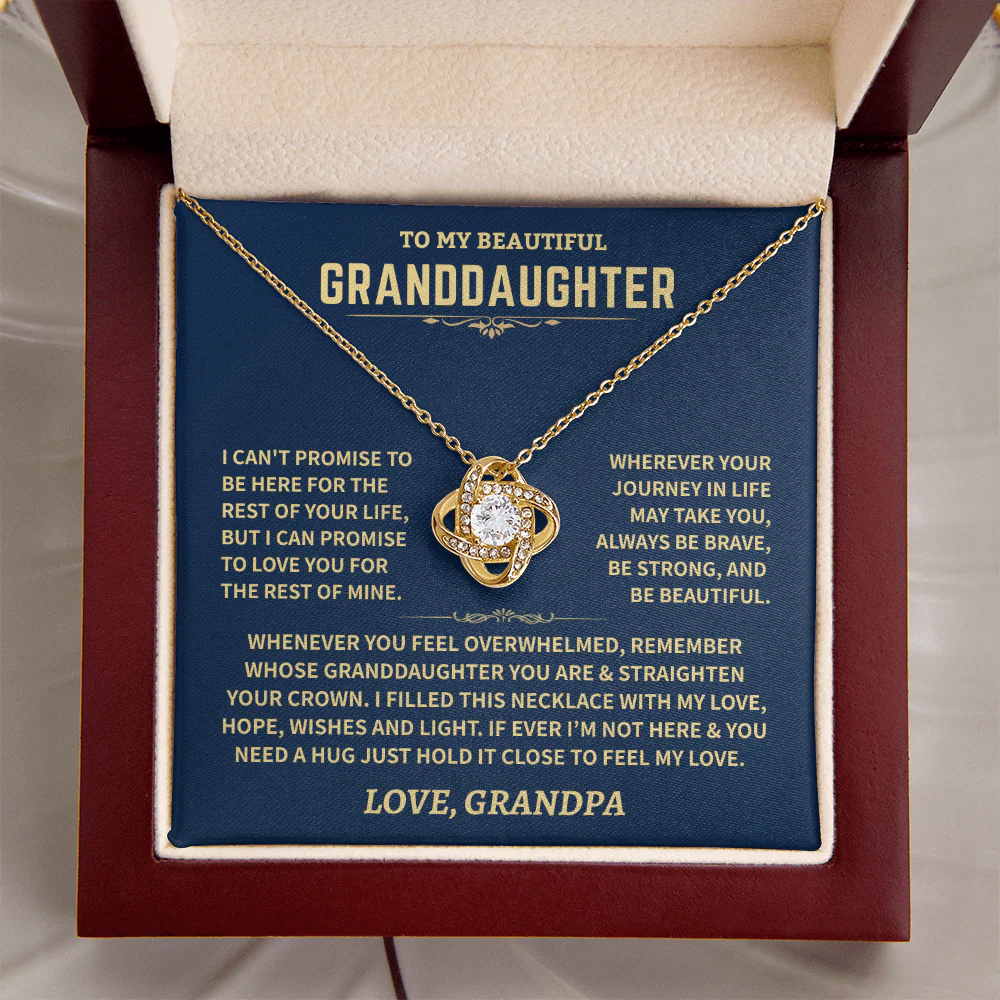 Granddaughter Gift From Grandpa, ""Love, Hope, Wishes & Light" - Image 8