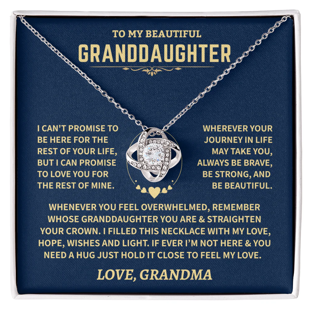 Granddaughter Gift From Grandma, "Love, Hope, Wishes & Light"