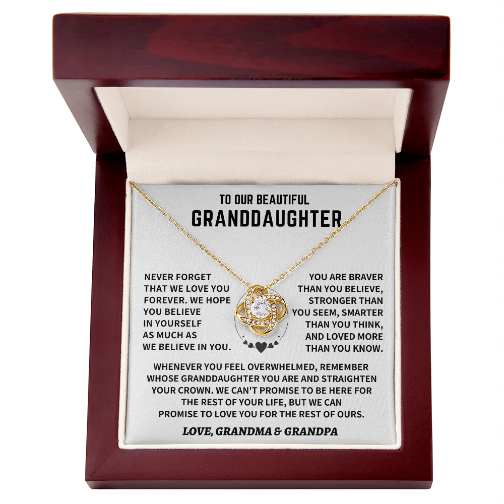 Granddaughter Gift, "Never Forget", From Grandma & Grandpa - Image 2