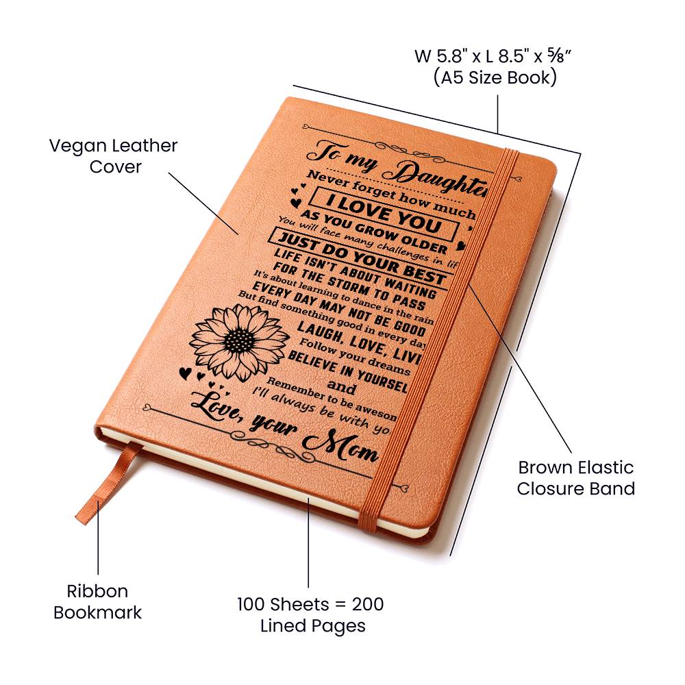 Daughter Gift From Mom, "Never Forget", Graphic Journal - Image 5