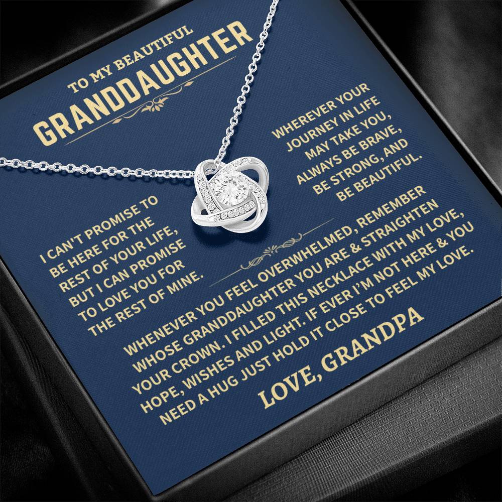 Granddaughter Gift From Grandpa, Knot Necklace - Image 12