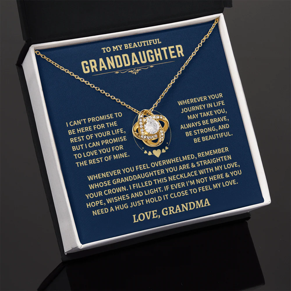 Granddaughter Gift From Grandma, Knot Necklace - Image 9