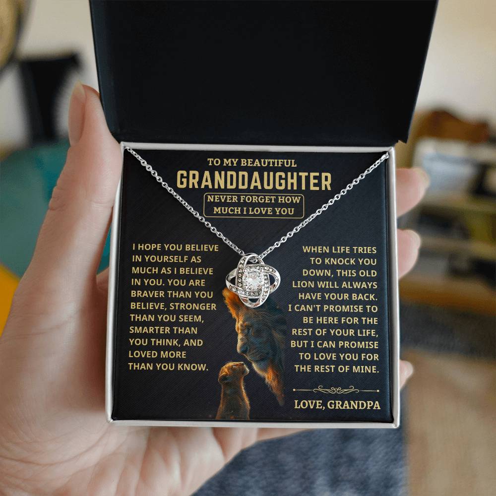 Beautiful Granddaughter Gift "This old lion will always have your back" - Image 2