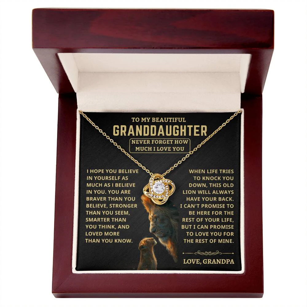 Beautiful Granddaughter Gift "This old lion will always have your back" - Image 4