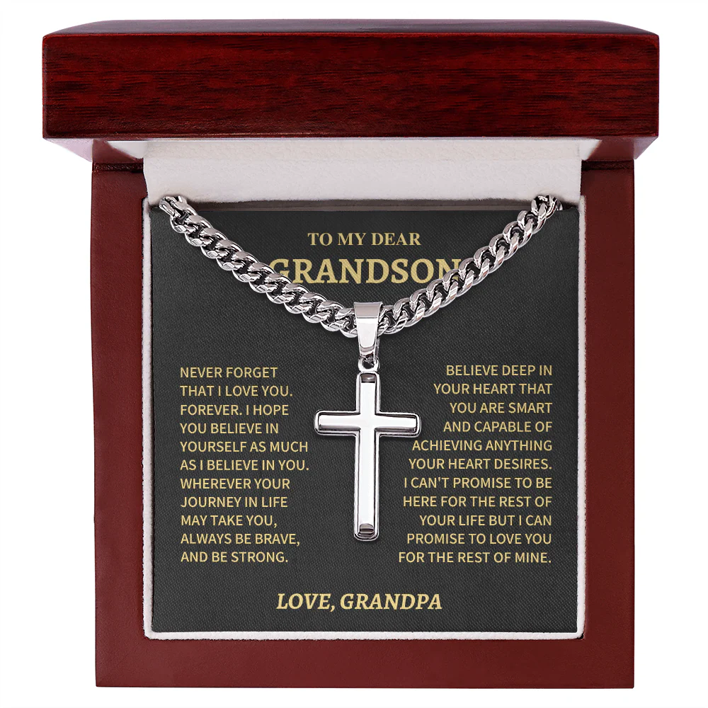Grandson, Cuban Chain Cross - Image 2