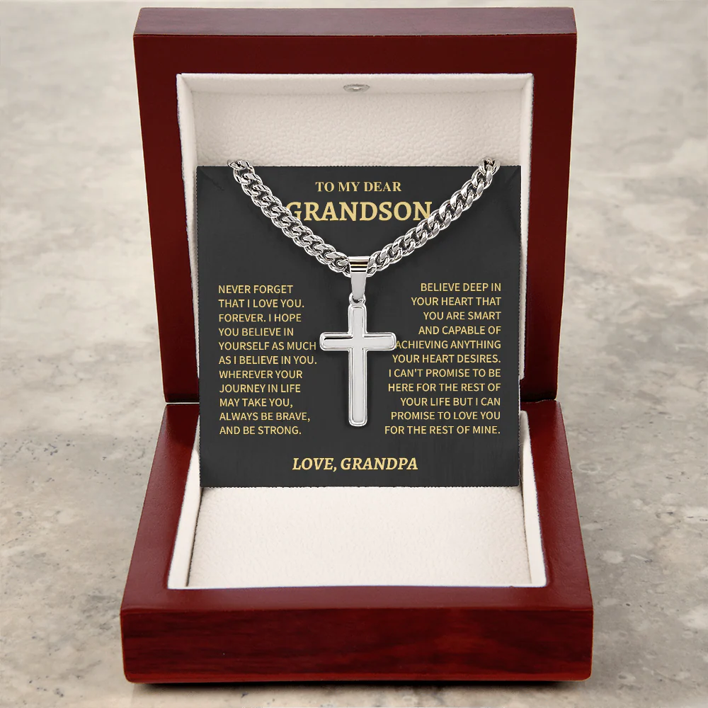 Grandson, Cuban Chain Cross - Image 3