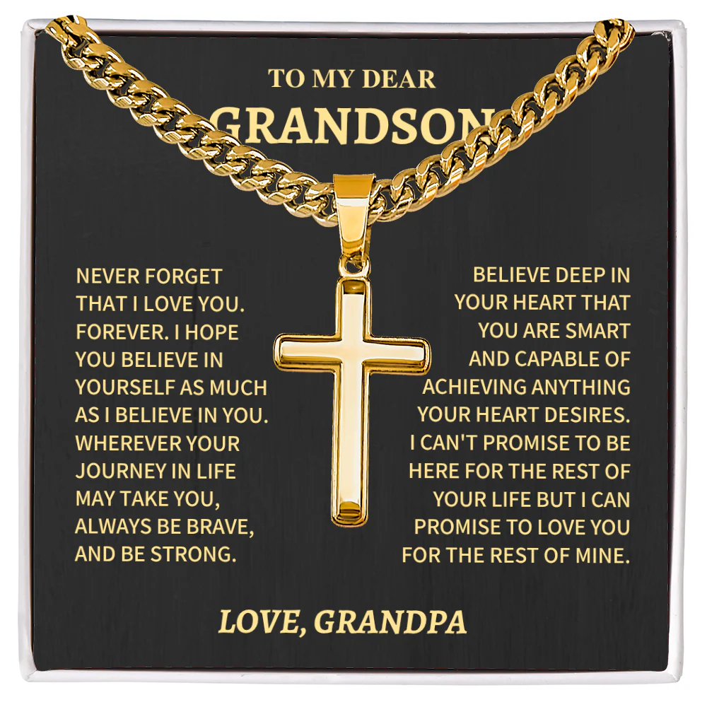 Grandson, Cuban Chain Cross - Image 4
