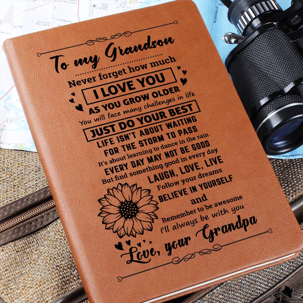 Grandson Gift From Grandpa, "Believe In Yourself", Graphic Journal - Image 5