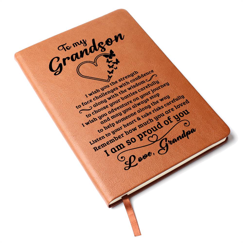 Grandson Gift From Grandpa, "Always Remember", Graphic Journal - Image 6