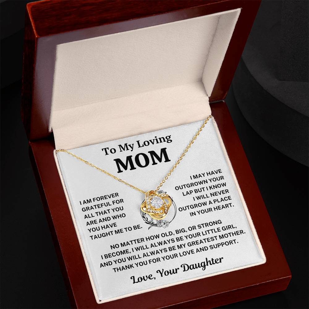 Mom Gift From Daughter,"Forever Grateful", Knot Necklace - Image 11