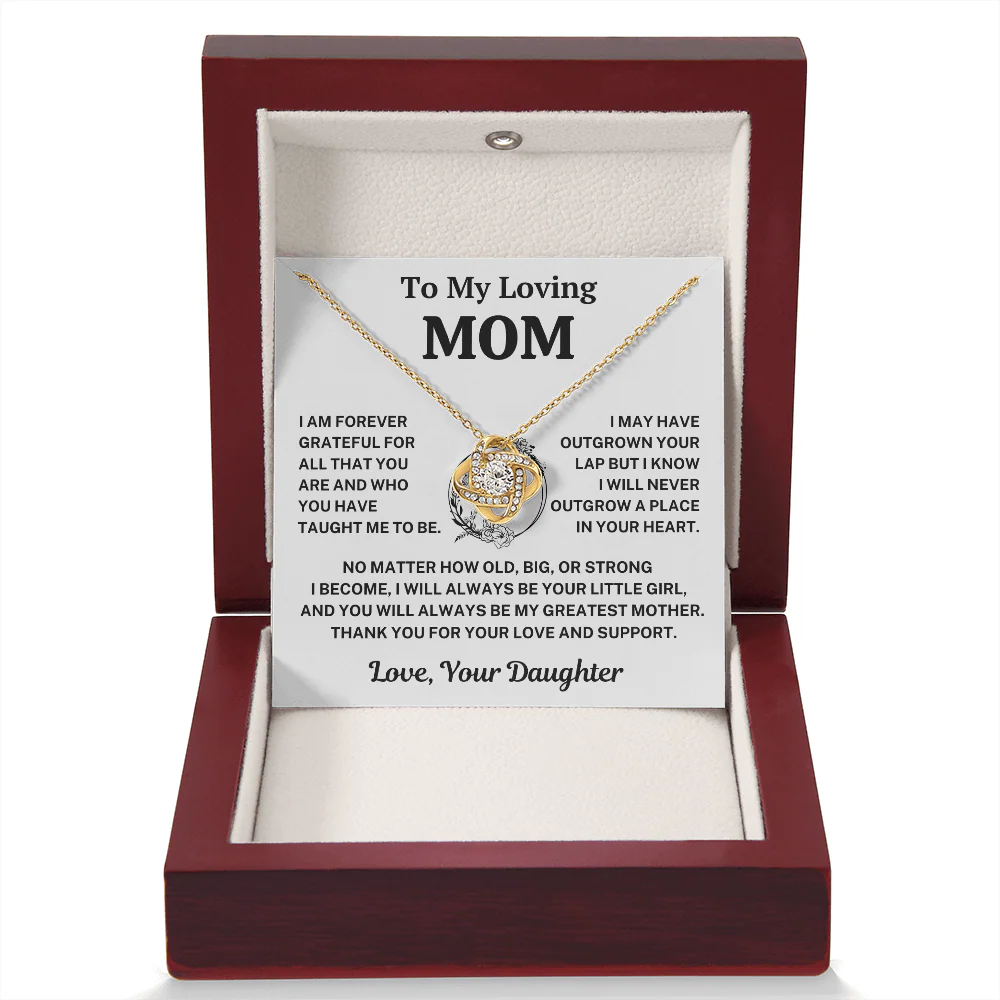 Mom Gift From Daughter,"Forever Grateful", Knot Necklace - Image 5