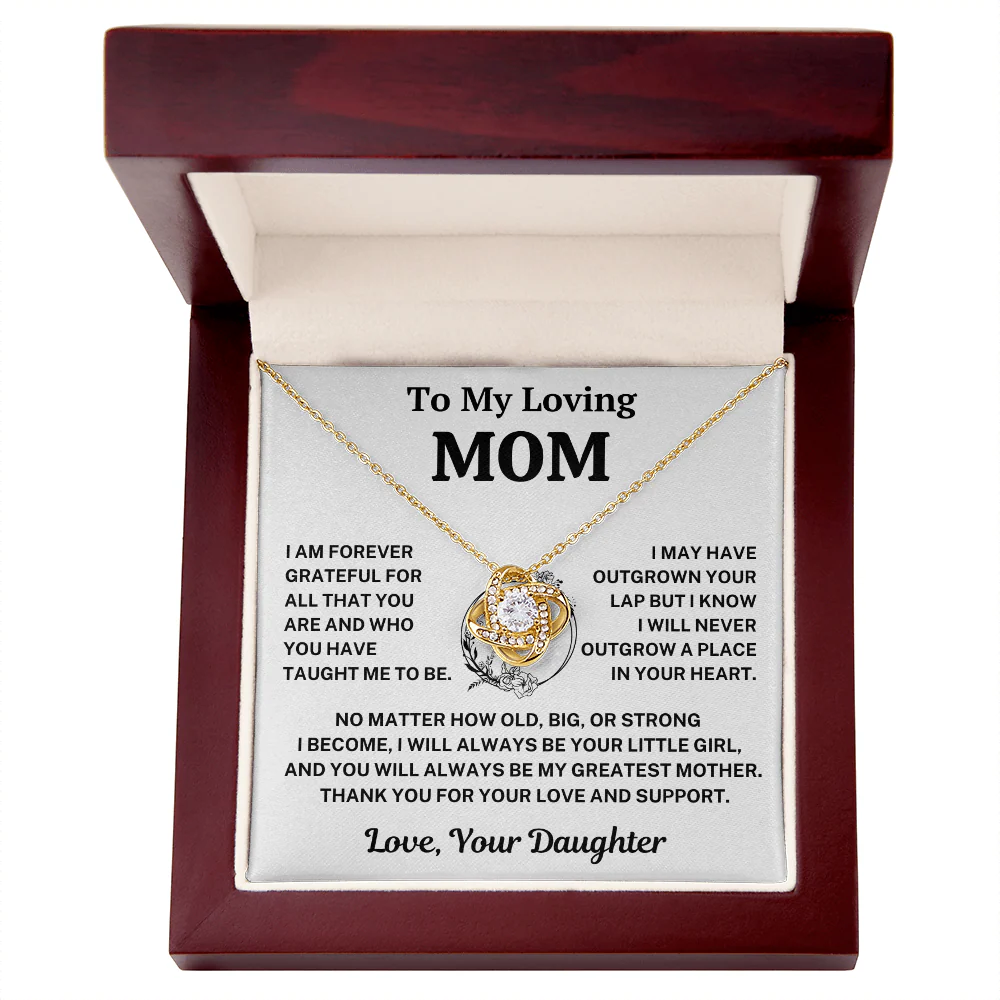Mom Gift From Daughter,"Forever Grateful", Knot Necklace - Image 8