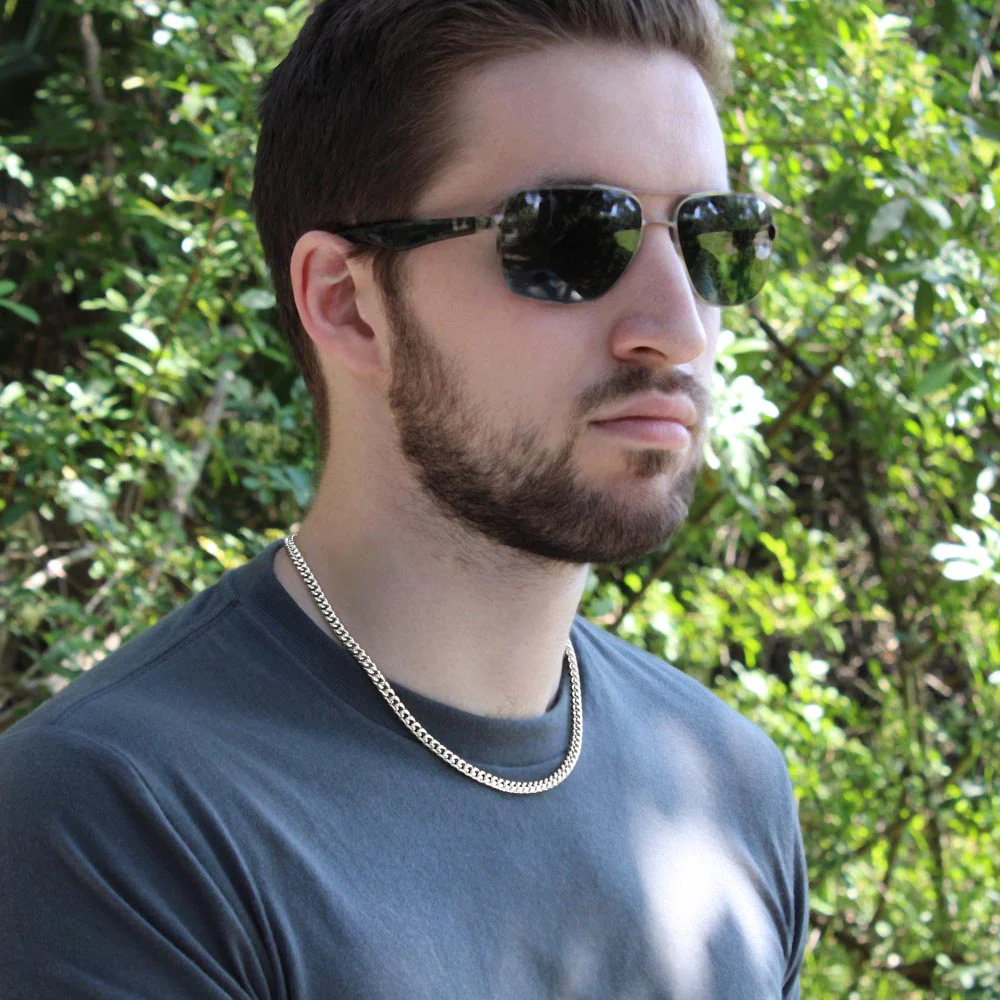 Son Gift, From Mom, "Believe In Yourself"-Cuban Chain Necklace - Image 3