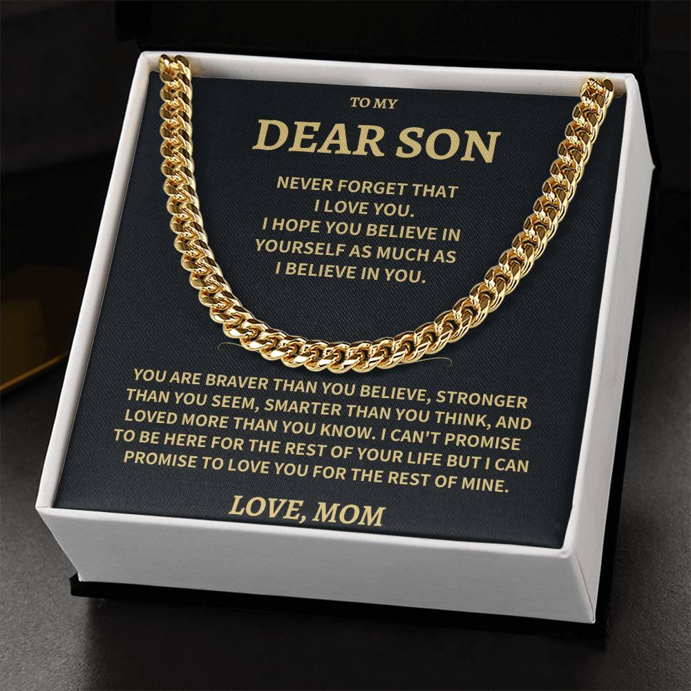 Son Gift-Never Forget-From MOM - Image 3