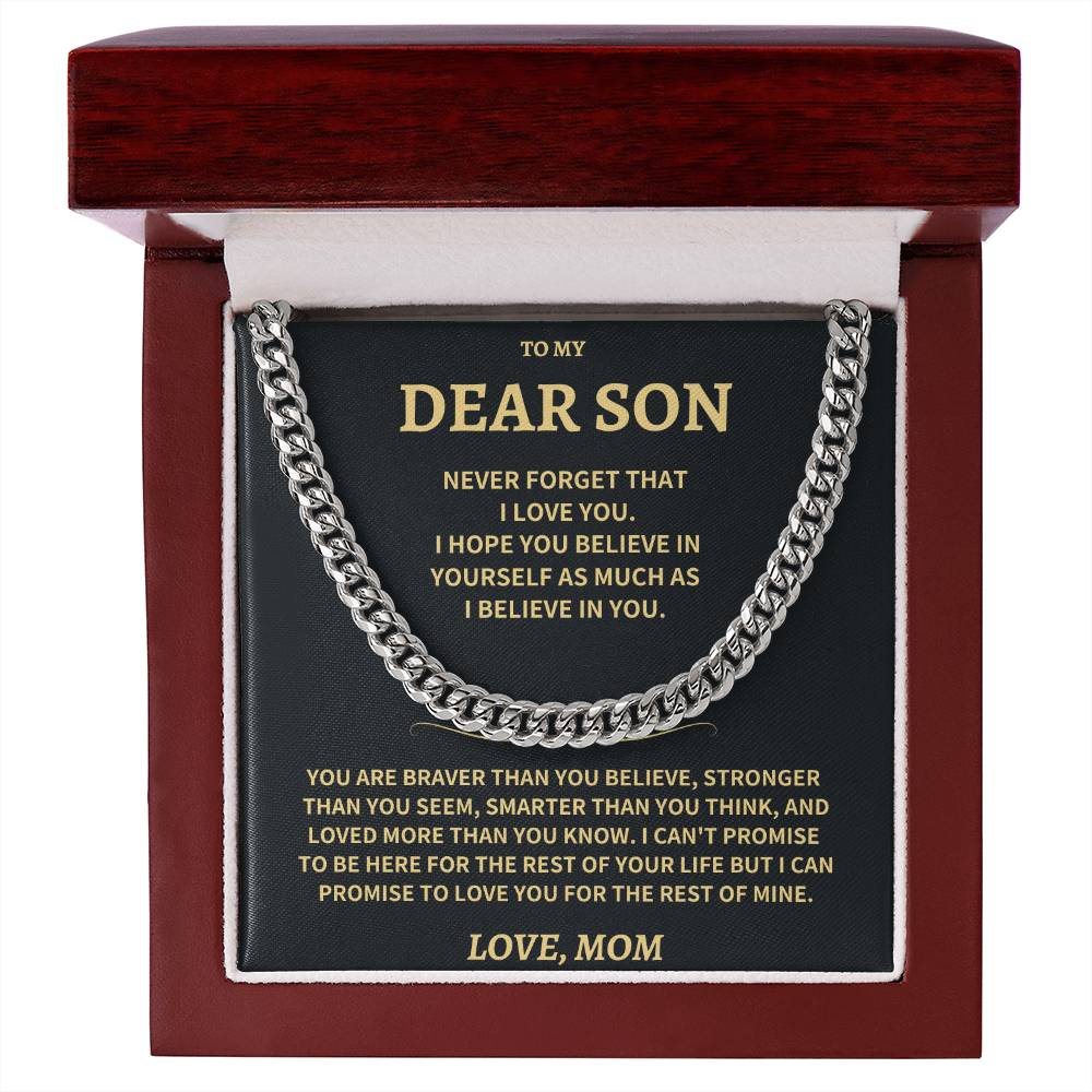 Son Gift-Never Forget-From MOM - Image 6
