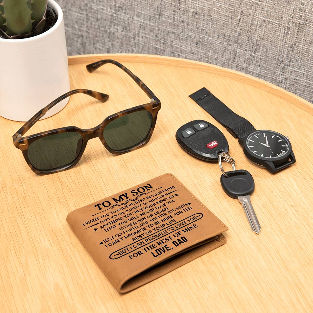 Son Gift-Leather Wallet-From Dad - Image 3