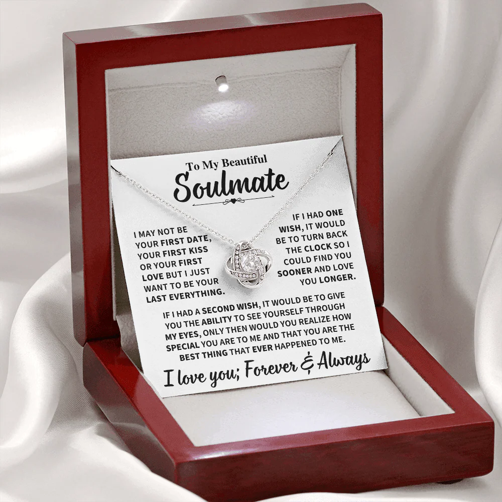 Soulmate Gift,"My Last Everything", Knot Necklace - Image 8