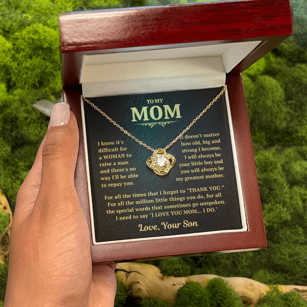 Thank You Mom Necklace Gift From Son - Image 13