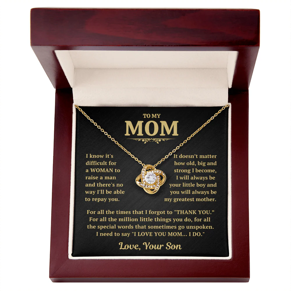 Thank You Mom Necklace Gift From Son - Image 4