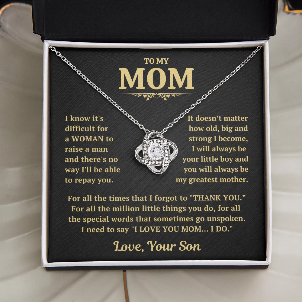 Thank You Mom Necklace Gift From Son - Image 5