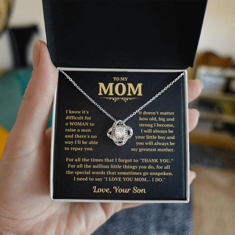 Thank You Mom Necklace Gift From Son - Image 6