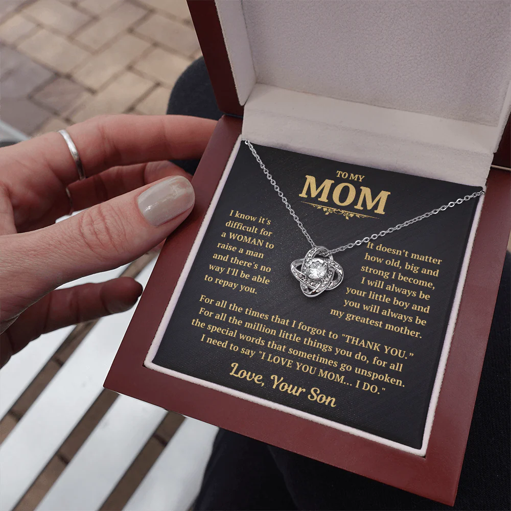 Thank You Mom Necklace Gift From Son - Image 7