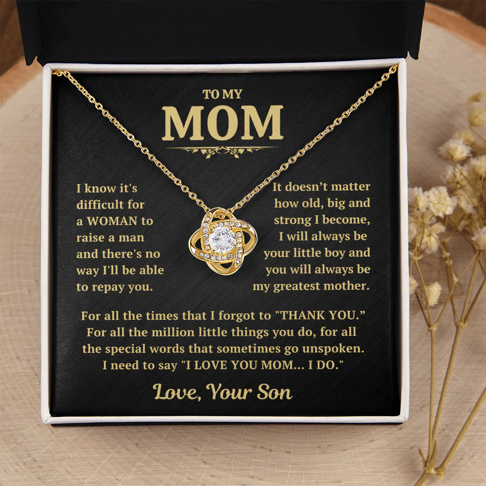 Thank You Mom Necklace Gift From Son - Image 8