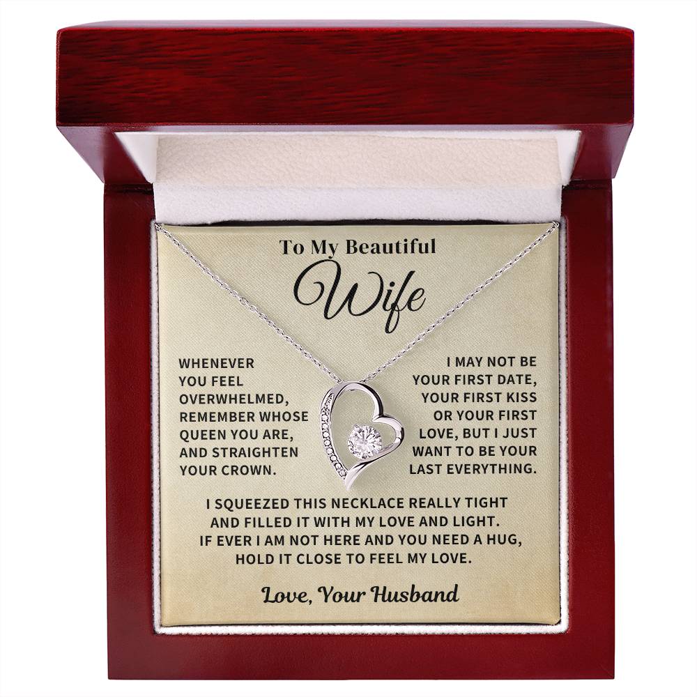 Wife Gift- Straighten Your Crown- Forever Love Necklace - Image 5
